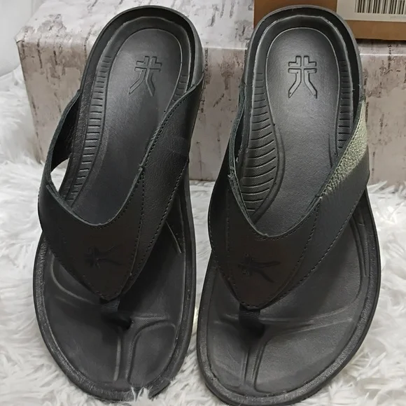 Kuru Kala 🖤 Men's Sz 9 Orthopedic Plantar Fasciitis Sandals New With 🎁 - Picture 3 of 6